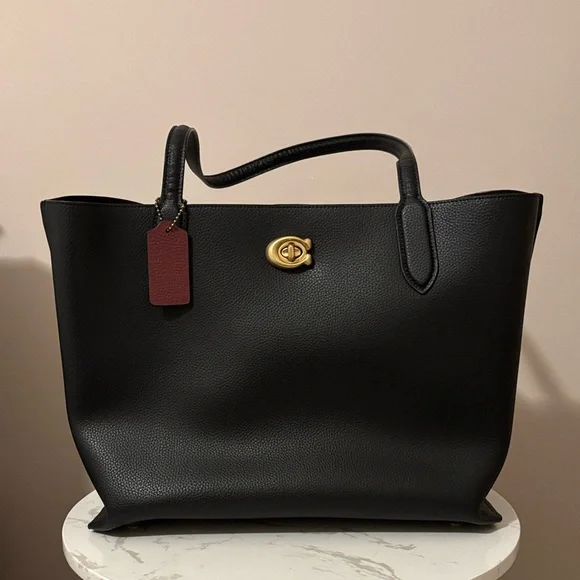 Coach Willow Black Tote Bag - Picture 1 of 10
